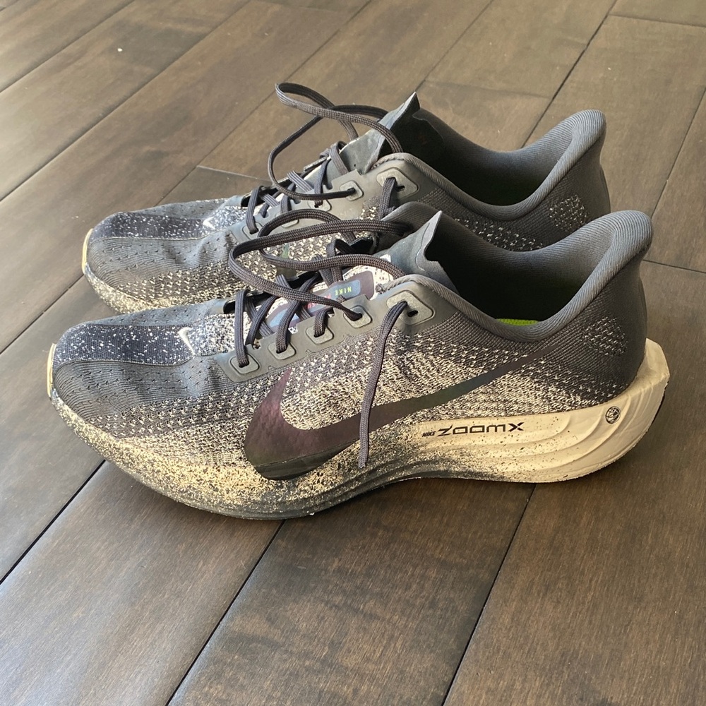 Nike Pegasus Plus ZoomX Sneakers in Black and Gray